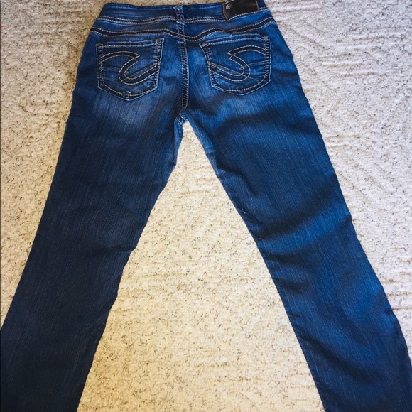 Silver women’s cropped Capri jeans - Picture 4 of 7